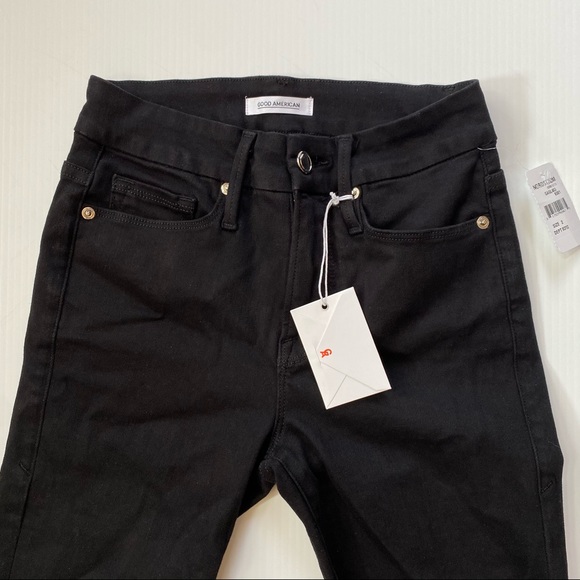 Good American Good Legs Black Jeans 2/26 Skinny - Picture 5 of 11